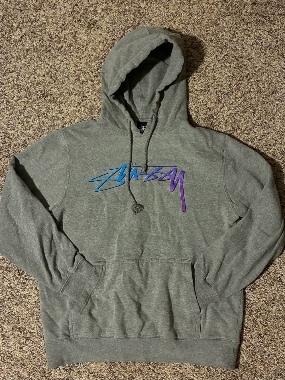 Stussy gray hoodie